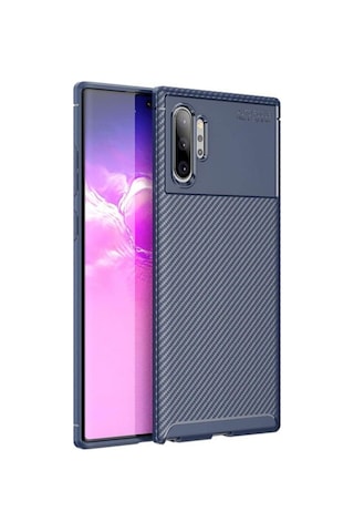 Samsung Galaxy Uyumlu Note 10 Plus Karbon Görünüm Negro Silikon Kilif 545333738