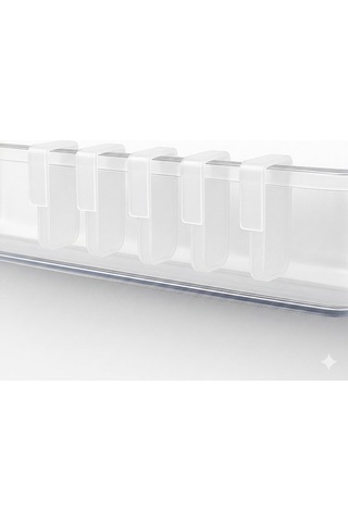 Lexroo Çok Amaçlı Buzdolabı Raf Ayırıcı 5 Li Set, Şeffaf Plastik Düzenleyici Aparat