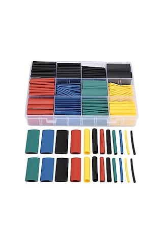 Koodmax - Isı Shrink Boru Daralan Makaron Kablo Yalıtım - 580 Adet 16 Boy