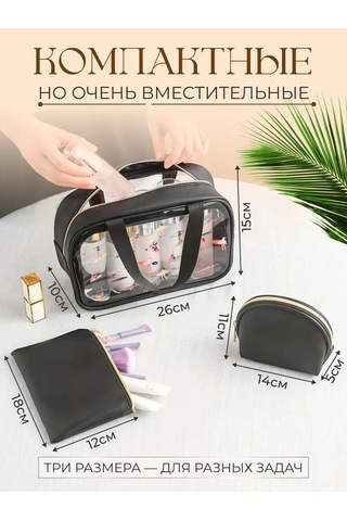 Anda Havuz Ve Seyahat İçin 3'ü 1 Arada Makyaj Çantası Seti 480686952