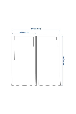 Ikea Matılda Fon Perde 140x300 Cm Beyaz