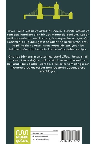 Oliver Twist - Çocuk Klasikleri - Kısaltılmış Metin - Charles Dickens - Mundi