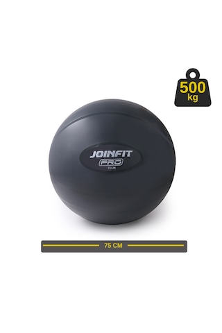 Pro Anti-burst Yoga Ve Pilates Topu Koyu Gri 75 Cm