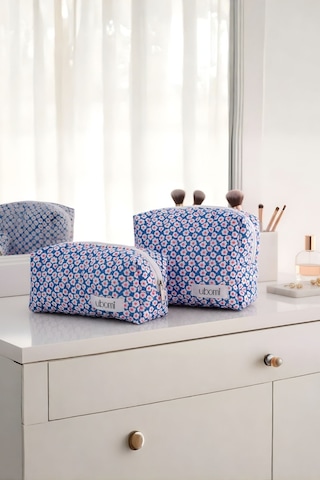 Daisy Makyaj Ve Kişisel Bakım Çantası İkili Set