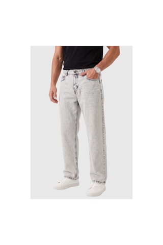 Deepsea Erkek Taş Açık Yıkama Taşlamalı Baggy Fit Likralı Bol Paça Jean Kot Pantolon 2600057