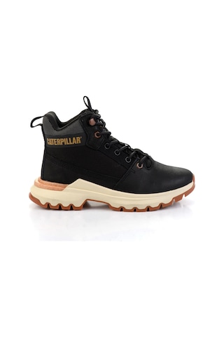 Black Hakiki Deri Kadın Bot & Bootie Cat0111099401 Black