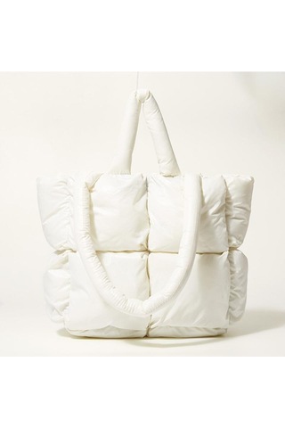 Kış Yeni Aşağı Tote Çanta Büyük Kapasiteli Omuz Çantası Moda Yumuşak Kumaş Çanta Kadın Alışveriş Çantası Uzay Pamuklu Çantalar Black Siyah