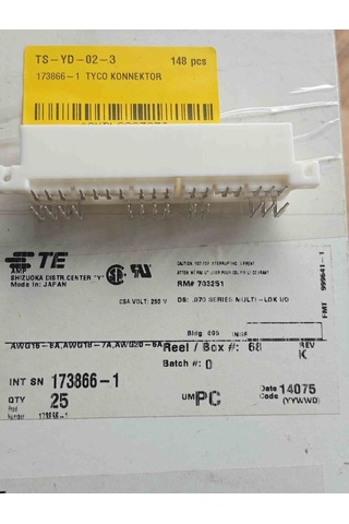 173866-1 Tyco Konnektör 2 Adet