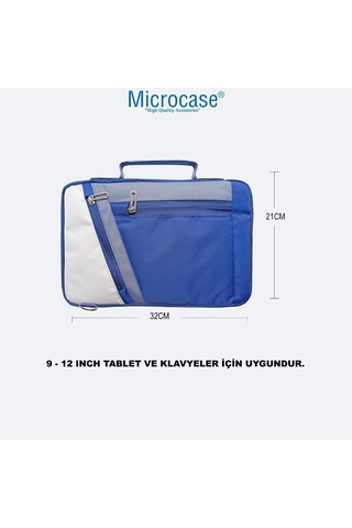 Microcase Apple İpad Air 11 2026 İle Uyumlu Türkçe Bluetooth Klavye +mouse+ Standı-mavi Al4384