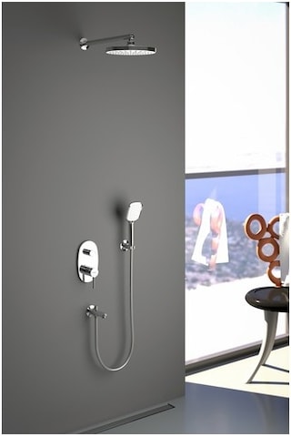 Teska Tenedos Ankastre İki Yönlü Banyo Batarya Seti Krom