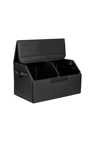 Oto Bagaj Organizeri Deri Bagaj Kutu Çanta Siyah