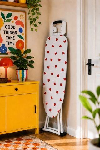 Pionny Keçeli Ütü Masası Kılıfı - 55x140 Cm - Happy Çok Renkli