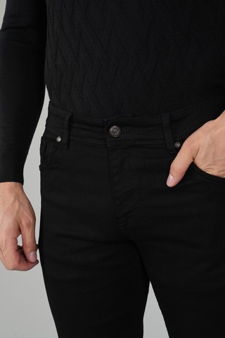 Bisse Siyah Denim Pamuklu 5 Cepli Erkek Pantolon Pnj25y25103 D99 Siyah