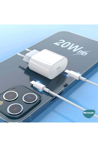 Microsonic Apple iPhone Uyumlu 17 Type-c To Type-c 2 İn 1 Şarj Seti