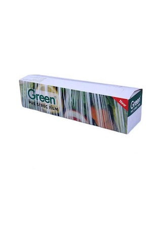 Green Pvc Streç Film Folyo - Gıdaya Uygun - 9 Mikron - 30 X 300 Metre - 3 Paket