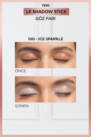 L'Oréal Paris Le Shadow Stick Göz Farı 100 Ice Sparkle