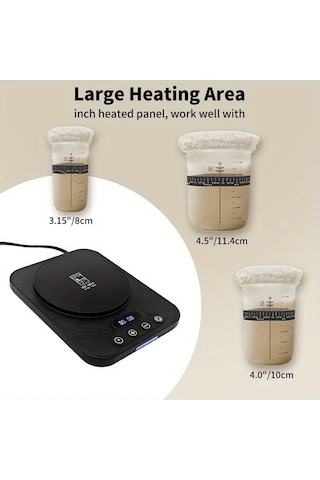 Willowhaven Siyah Usb Kahve Isıtıcı & Ekmek Mayalama Cihazı Otomatik Aç/kapa 12 Saat Zamanlayıcı