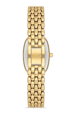 Ferro Fl21510awt-b2 Quartz Çelik Altın Rengi Siyah Kadran 22 Mm Kadın Kol Saati Altın
