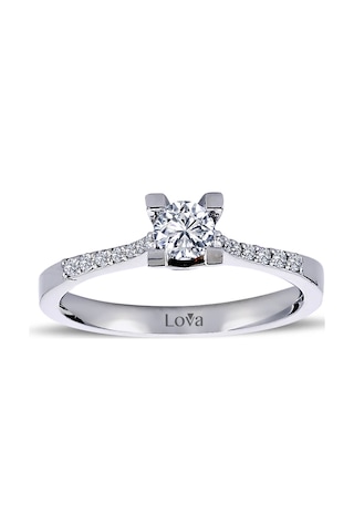 Lova Toplam 0,45 Karat Pırlanta Tektaş Yüzük - 1020127