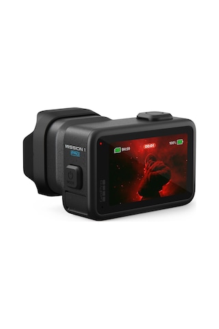 Gopro Mıssıon 1 Pro - 8k60 Videolu Kompakt Sinema Aksiyon Kamerası, 1 İnç Sensör, Gelişmiş Düşük Işık Performansı, 50mp Fotoğraflar, 960fps Slo-mo, Hypersmooth Stabilizasyon
