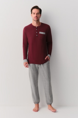 Suwen Edward Erkek Pijama Takımı Sh26305660a964 Gri Melanj Desenli