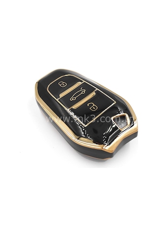 Peugeot Uyumlu 208 308 408 508 2008 3008 5008 Nano Anahtar Kılıfı Siyah