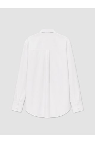 Lcw Modest Beyaz Poplin Kadın Gömlek Tunik