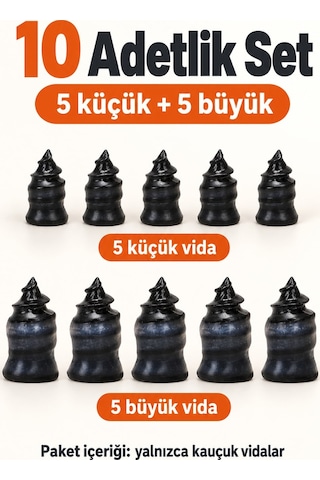 Lastik Tamir Vidası Dubleks Oto Tamir Seti Kiti 10 Adet Kauçuk Vida