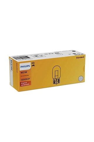 Philips W21W Tip-21W- Dipsiz Ampul İki Adet: 12065 T20