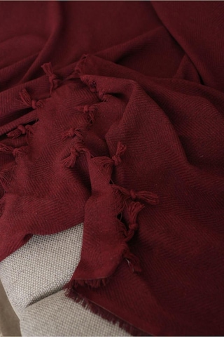 Bordo Koltuk Örtüsü Balık Sırtı Desen 180 210 Bordo