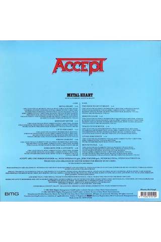 Accept - Metal Heart - Plak