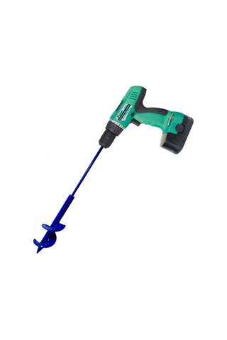 Matkap Uyumlu Burgu Makinesi Küçük Ağaç Fidan Dikme Aleti.10x60