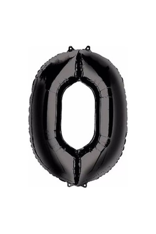 Rakam Siyah Folyo Balon 34'' Inc 76 Cm