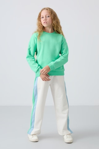 Oversıze 2li Paket Gül Kurusu-su Yeşili Kız Çocuk Sweatshirt - 75150 Gül Kurusu