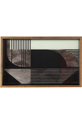 Mudo Home Terra Dekoratif Tepsi 25x40 Cm Kahverengi