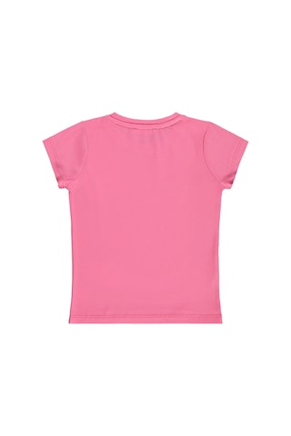 Civil Girls Tropical Baskılı 2-5 Yaş Tişört - Pembe Koyu Pembe