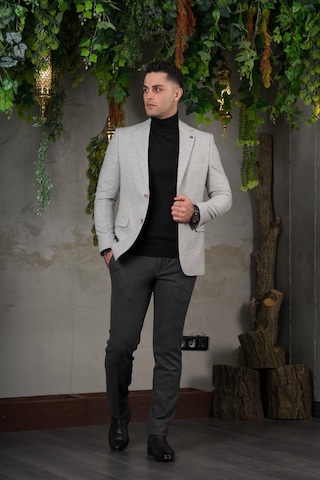 Sir Yünlü Mono Yaka Kaşmir Çift Yırtmaç 6 Drop Kışlık Erkek Tek Ceket Sr67502 001