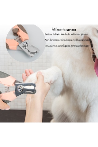Soulader Küçük Ve Orta Boy Evcil Hayvanlar İçin Profesyonel Kedi Köpek Tırnak Makası Makas Seti