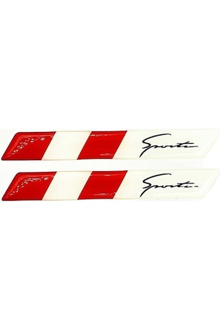 Türkiye Çamurluk Logosu Uyumlu Kırmızı Beyaz Damla Sticker - Türkiye Sports Sticker Damla -