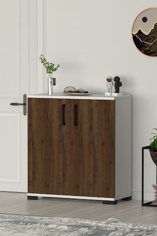 Athena Çok Amaçlı 2 Kapaklı ,kahve Köşesi,mutfak,banyo, Kiler Dolabı Ceviz Ceviz