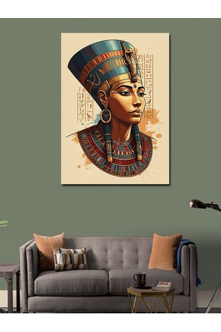 Kanvas Tablo Mısır Kraliçesi Nefertiti 50cmx70cm