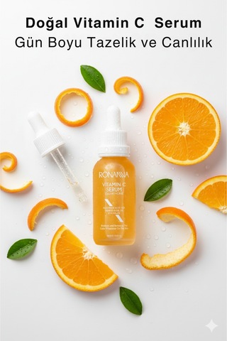 Ronanna C Vitamini Serum Leke Karşıtı,aydınlatıcı,nemlendirici Cilt Tonu Eşitleyici %20 Ascorbic Acid30ml