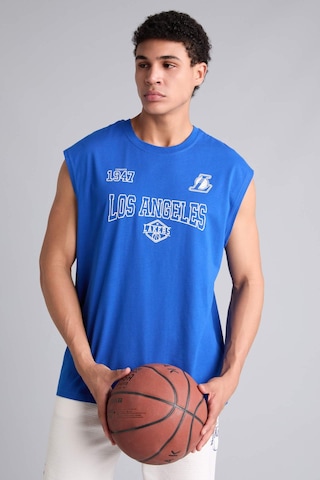 Defacto Pamuk Nba Los Angeles Lakers Oversıze Bisiklet Yaka Atlet G2433ax26aube104 Mavi-be104