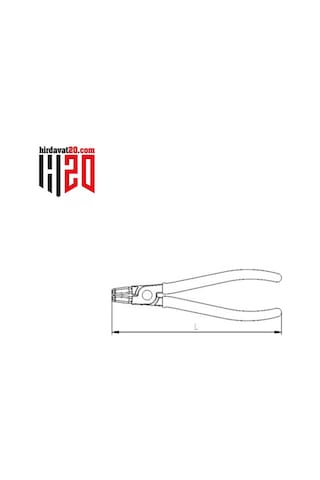 Izeltaş Iç Segman Pense Eğri 130 Mm - 3331120130