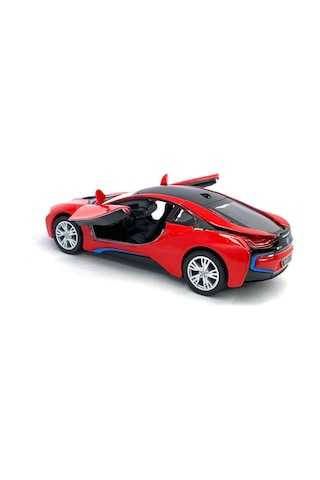 Kinsmart Bmw I8 1 36 Çek Bırak Model Araba kırmızı