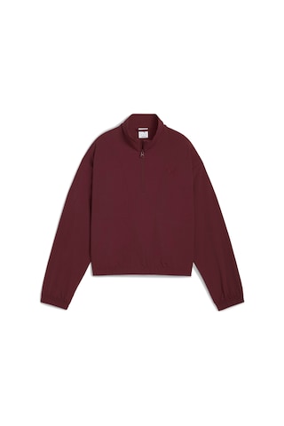 Puma Her Woven Half-zip Crew Kadın Yetişkin Sweatshirt Bordo
