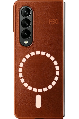 Samsung Galaxy Z Fold 3 Kılıf Hbc-156 Forum Magneticsafe Kapak - Kahverengi
