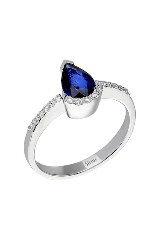 Sirius Pırlanta Ve Damla Safir Taşlı Yüzük 0862R0001