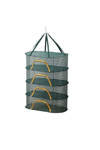 4 Katlı Kurutma Filesi Sinek Kafesi Katlanabilir-yeşil