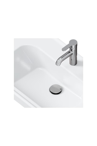 Aqua Bagno Smart Taşma Deliksiz Pop-up Sifon , Parlak Krom Başlıklı , 1 -1/4